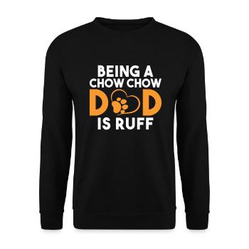 Chow Chow Gifts - Unisex Pullover - Schwarz - Vorne - Alina (178cm) & Michal (187cm)