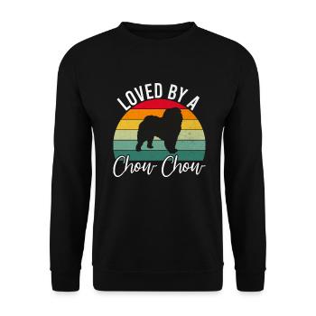 Chow Chow Gifts - Unisex Pullover - Schwarz - Vorne - Alina (178cm) & Michal (187cm)
