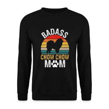 Chow Chow Gifts - Unisex Pullover - Schwarz - Vorne - Alina (178cm) & Michal (187cm)