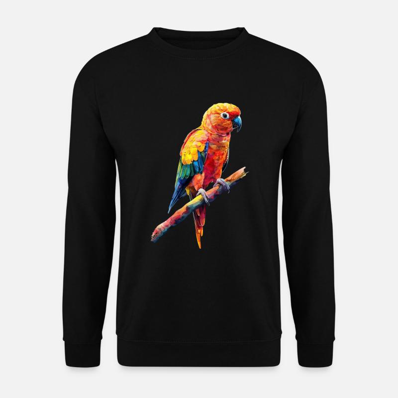 Sittiche - Unisex Pullover - Schwarz