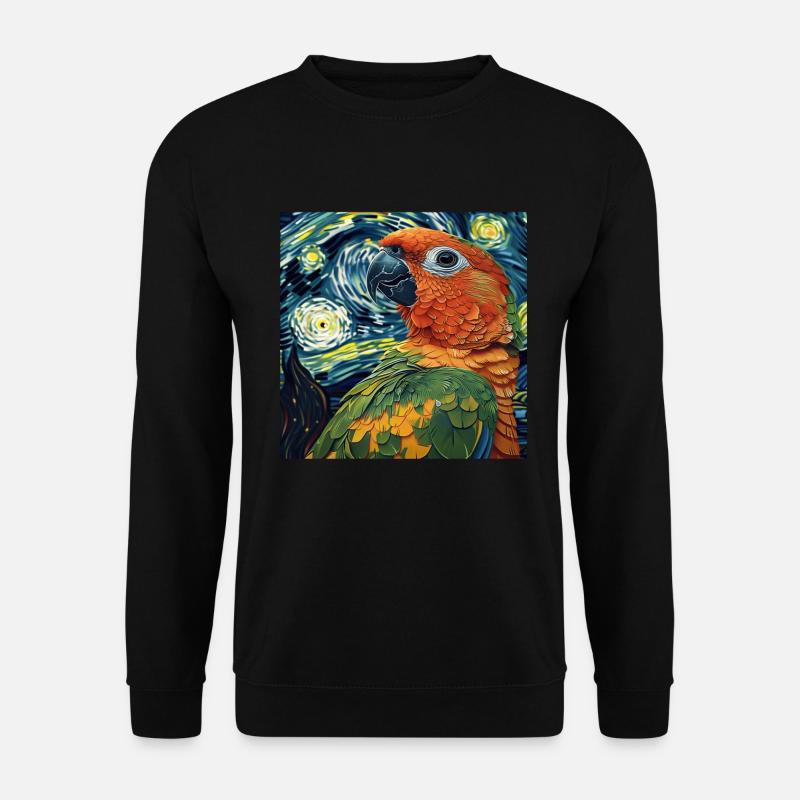 Sittiche - Unisex Pullover - Schwarz