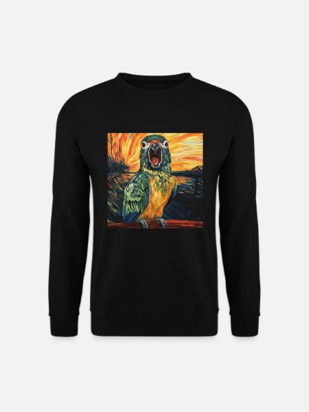 Sittiche - Unisex Pullover - Schwarz