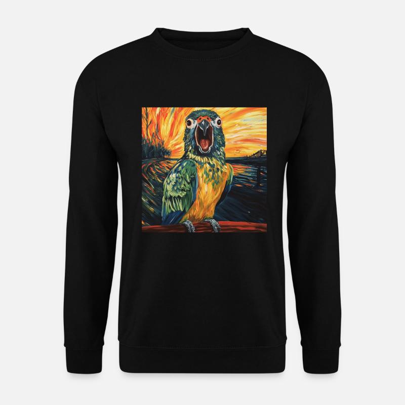 Sittiche - Unisex Pullover - Schwarz