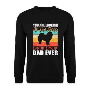Chow Chow Gifts - Unisex Pullover - Schwarz - Vorne - Alina (178cm) & Michal (187cm)