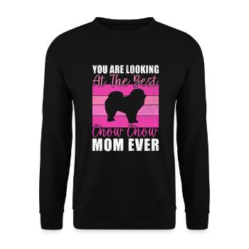 Chow Chow Gifts - Unisex Pullover - Schwarz - Vorne - Alina (178cm) & Michal (187cm)