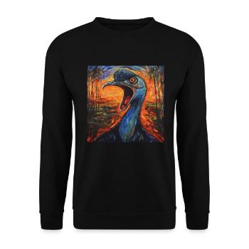Kasuar - Unisex Pullover - Schwarz - Vorne - Alina (178cm) & Michal (187cm)