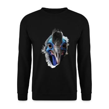 Kasuar - Unisex Pullover - Schwarz - Vorne - Alina (178cm) & Michal (187cm)