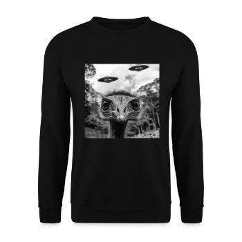 Kasuar - Unisex Pullover - Schwarz - Vorne - Alina (178cm) & Michal (187cm)