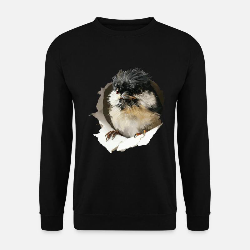 Meise - Unisex Pullover - Schwarz