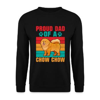 Chow Chow Gifts - Unisex Pullover - Schwarz - Vorne - Alina (178cm) & Michal (187cm)