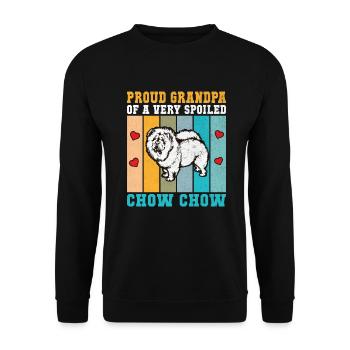 Chow Chow Gifts - Unisex Pullover - Schwarz - Vorne - Alina (178cm) & Michal (187cm)