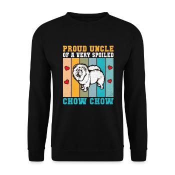 Chow Chow Gifts - Unisex Sweatshirt - black - Front - Alina (178cm) & Michal (187cm)