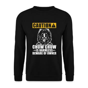 Chow Chow Gifts - Unisex Pullover - Schwarz - Vorne - Alina (178cm) & Michal (187cm)