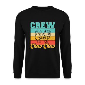 Chow Chow Gifts - Unisex Pullover - Schwarz - Vorne - Alina (178cm) & Michal (187cm)
