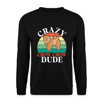 Chow Chow Gifts - Unisex Sweatshirt - black - Front - Alina (178cm) & Michal (187cm)