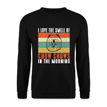 Chow Chow Gifts - Unisex Sweatshirt - black - Front - Alina (178cm) & Michal (187cm)