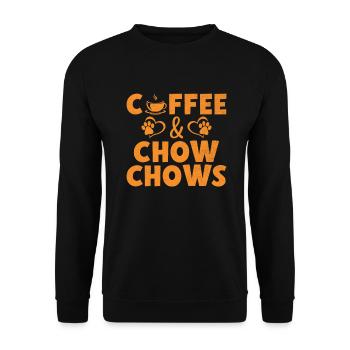 Chow Chow Gifts - Unisex Pullover - Schwarz - Vorne - Alina (178cm) & Michal (187cm)
