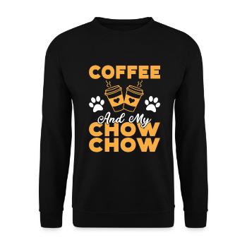 Chow Chow Gifts - Unisex Pullover - Schwarz - Vorne - Alina (178cm) & Michal (187cm)