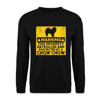 Cadeaux Chow Chow - Sweat-shirt Unisexe - noir - Devant - Alina (178cm) & Michal (187cm)