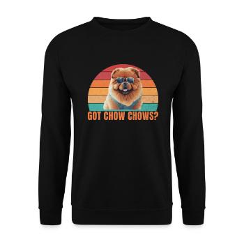 Chow Chow Gifts - Unisex Pullover - Schwarz - Vorne - Alina (178cm) & Michal (187cm)