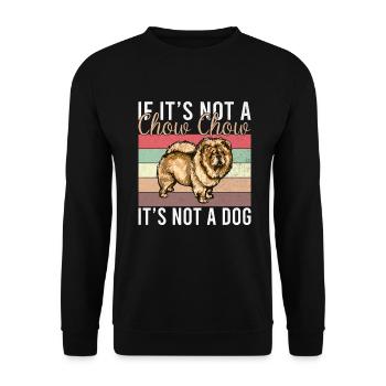 Chow Chow Gifts - Unisex Pullover - Schwarz - Vorne - Alina (178cm) & Michal (187cm)