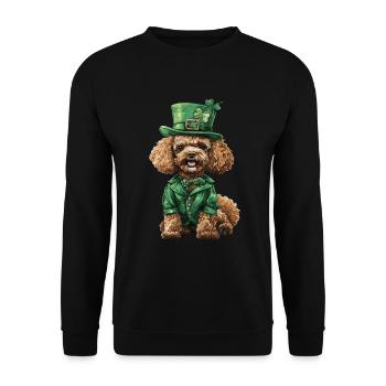 Pudel - Unisex Pullover - Schwarz - Vorne - Alina (178cm) & Michal (187cm)