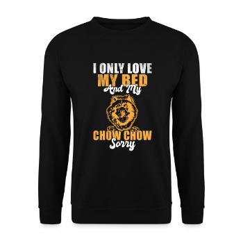 Chow Chow Gifts - Unisex Pullover - Schwarz - Vorne - Alina (178cm) & Michal (187cm)