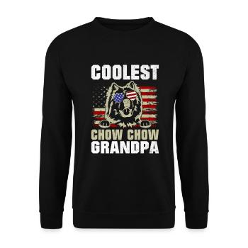 Chow Chow Gifts - Unisex Pullover - Schwarz - Vorne - Alina (178cm) & Michal (187cm)