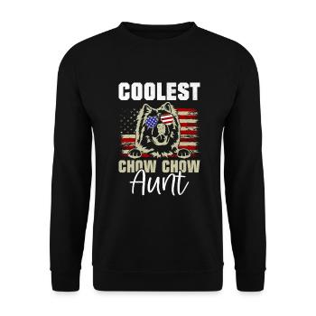 Chow Chow Gifts - Unisex Sweatshirt - black - Front - Alina (178cm) & Michal (187cm)