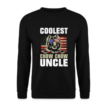 Chow Chow Gifts - Unisex Pullover - Schwarz - Vorne - Alina (178cm) & Michal (187cm)