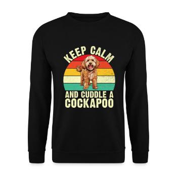 Cockapoo Gifts - Unisex Pullover - Schwarz - Vorne - Alina (178cm) & Michal (187cm)