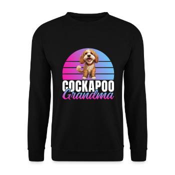Cockapoo Gifts - Unisex Pullover - Schwarz - Vorne - Alina (178cm) & Michal (187cm)