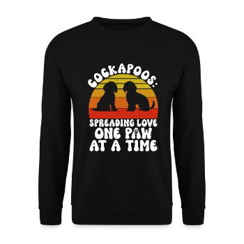 Cockapoo Gifts - Unisex Pullover - Schwarz - Vorne - Alina (178cm) & Michal (187cm)