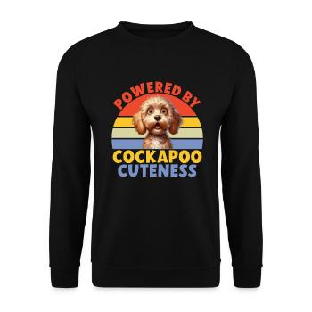 Cockapoo Gifts - Unisex Pullover - Schwarz - Vorne - Alina (178cm) & Michal (187cm)