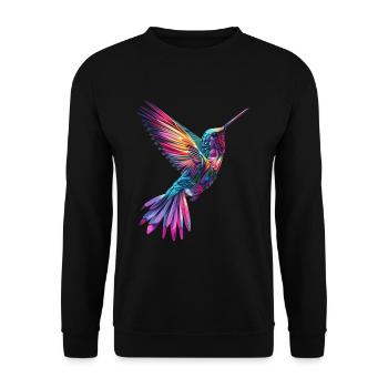 Kolibri - Unisex Pullover - Schwarz - Vorne - Alina (178cm) & Michal (187cm)