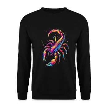 Skorpion - Unisex Pullover - Schwarz - Vorne - Alina (178cm) & Michal (187cm)