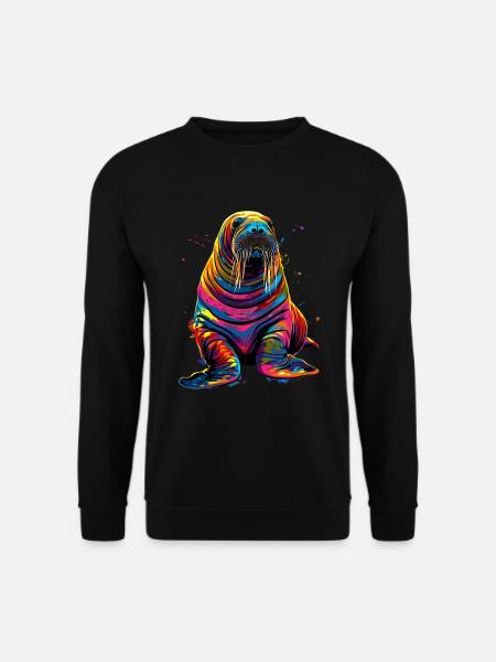 Walross - Unisex Pullover - Schwarz