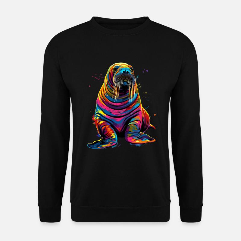 Walross - Unisex Pullover - Schwarz