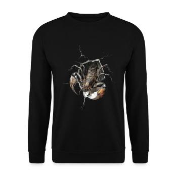 Skorpion - Unisex Pullover - Schwarz - Vorne - Alina (178cm) & Michal (187cm)