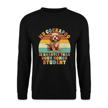 Cockapoo Gifts - Unisex Pullover - Schwarz - Vorne - Alina (178cm) & Michal (187cm)