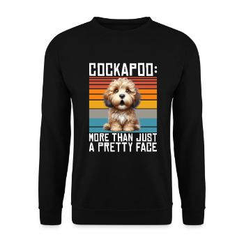 Cockapoo Gifts - Unisex Sweatshirt - black - Front - Alina (178cm) & Michal (187cm)