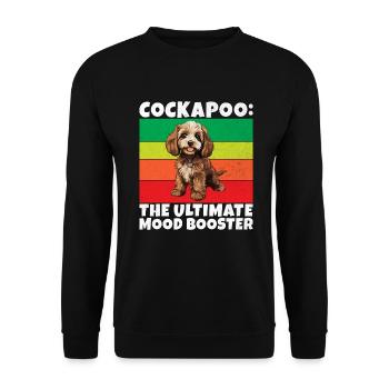 Cadeaux Cockapoo - Sweat-shirt Unisexe - noir - Devant - Alina (178cm) & Michal (187cm)