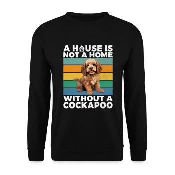 Cockapoo Gifts - Unisex Pullover - Schwarz - Vorne - Alina (178cm) & Michal (187cm)