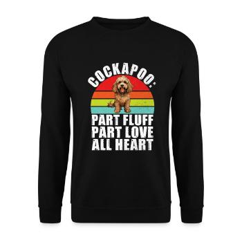 Cockapoo Gifts - Unisex Pullover - Schwarz - Vorne - Alina (178cm) & Michal (187cm)