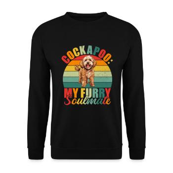 Cockapoo Gifts - Unisex Pullover - Schwarz - Vorne - Alina (178cm) & Michal (187cm)
