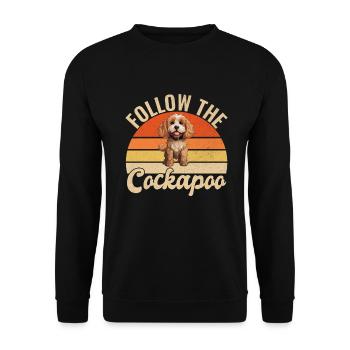 Cadeaux Cockapoo - Sweat-shirt Unisexe - noir - Devant - Alina (178cm) & Michal (187cm)