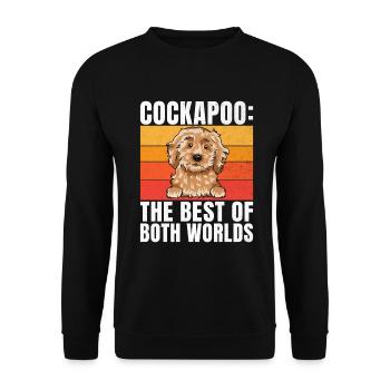 Cockapoo Gifts - Unisex Pullover - Schwarz - Vorne - Alina (178cm) & Michal (187cm)