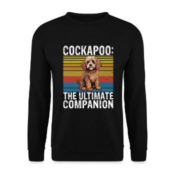Cockapoo Gifts - Unisex Sweatshirt - black - Front - Alina (178cm) & Michal (187cm)