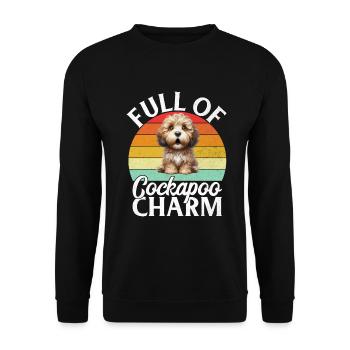 Cockapoo Gifts - Unisex Sweatshirt - black - Front - Alina (178cm) & Michal (187cm)