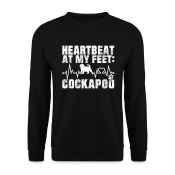 Cockapoo Gifts - Unisex Pullover - Schwarz - Vorne - Alina (178cm) & Michal (187cm)